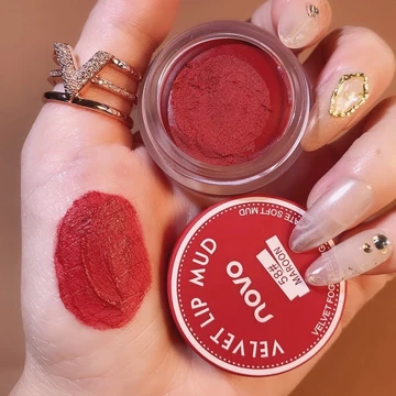 son NOVO son môi wakemake lipstick má hồng 2an lipstick Bùn môi thạch nhung Silk Mousse Mist