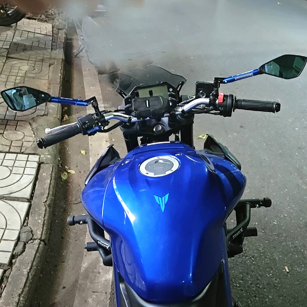 Dành Cho Xe YAMAHA MT09 MT07 MT03 MT15 MT10 MT25 MT01 Xe Máy Sửa Đổi Gương Chiếu Hậu Bên