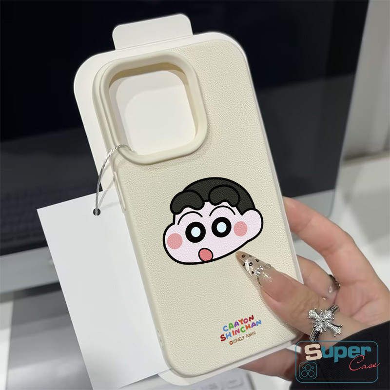 Ốp Lưng Tương Thích Cho IPhone 15 16 11 17 13 14 12 Pro Max 12 14 16 13 15 17 Pro 15 16 14 Plus XR X XS Max Hoạt Hình Thời Trang Dễ Thương Crayon Shin-chan Himawari Cover