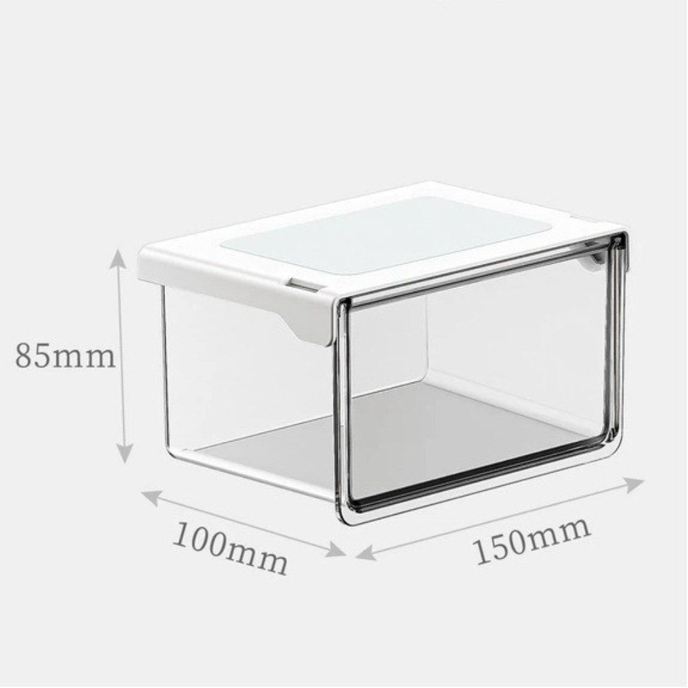 Ngăn kéo lưu trữ kéo ra SAIA, Hộp lưu trữ treo tường trong suốt, Chất lượng dưới tủ gương Lắp đặt không cần treo Đồ trang điểm tại nhà