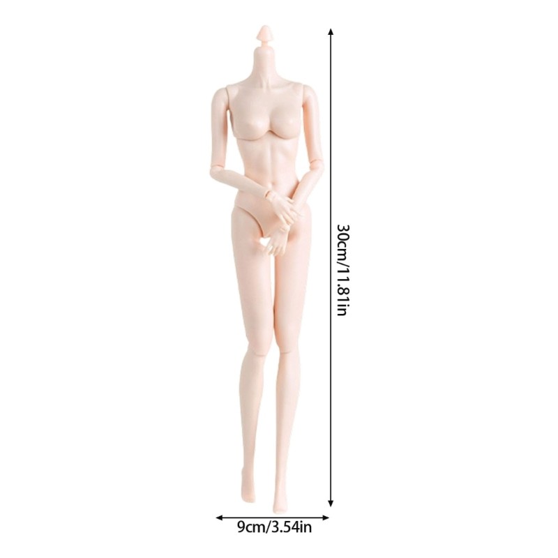 ELEGA 30Cm Hình khớp nối thực tế Cơ thể búp bê khớp khỏa thân Thân thể với cuộc sống như làn da