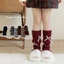 Ấm chân, Tất dày giữa bắp chân màu trơn, Quà tặng tất ống giữa Lolita dệt kim Harajuku