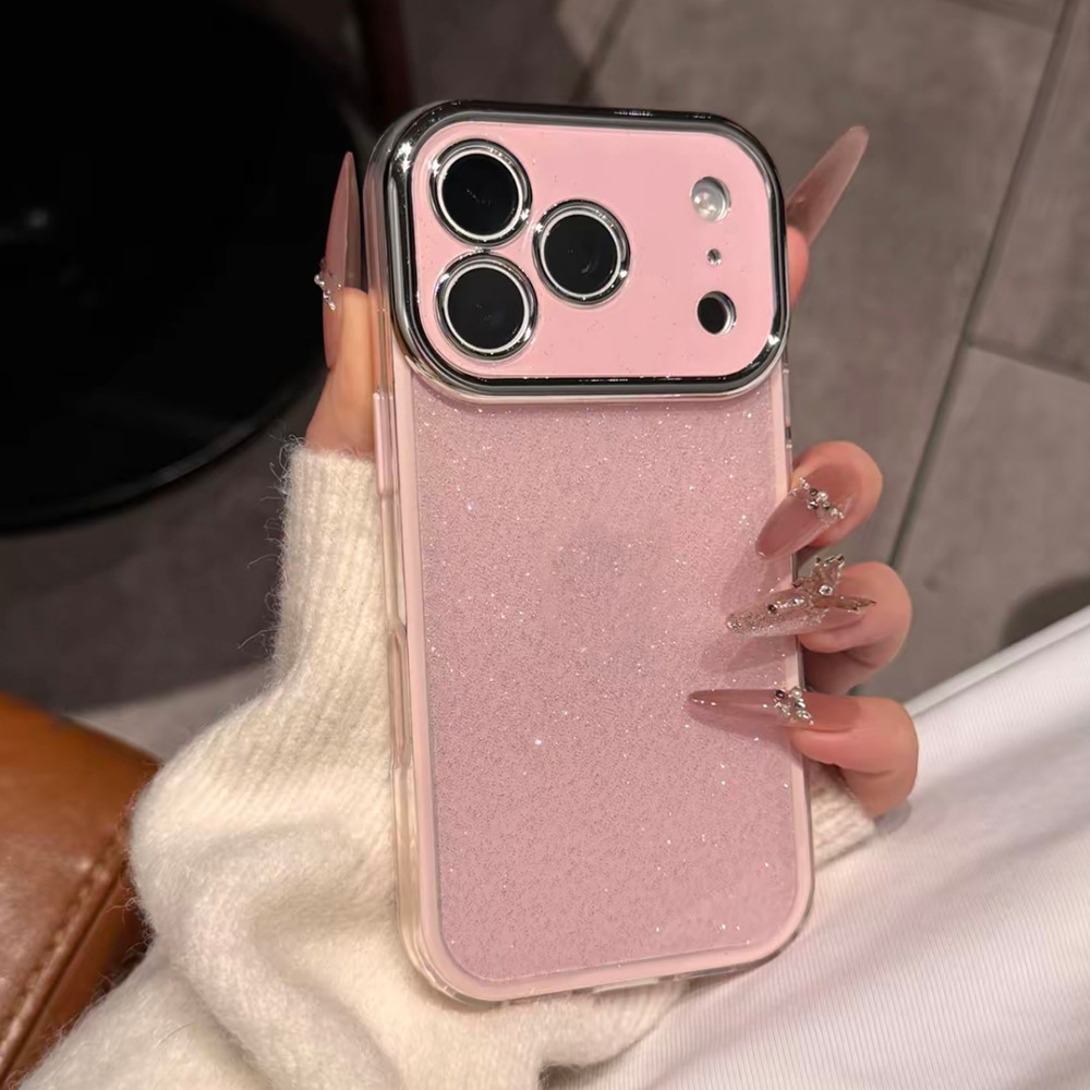Ốp điện thoại Acrylic mạ long lanh 2 ni 1 cho iPhone 17 Pro Max 17 Air 16 Plus 15 14 13 12 11 Vỏ bảo vệ chống sốc