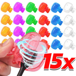 5 / 10 / 15 Cái Vỏ bảo vệ đầu bàn chải đánh răng di động / Giá đỡ bàn chải đánh răng du lịch ngoài trời Phụ kiện phòng tắm