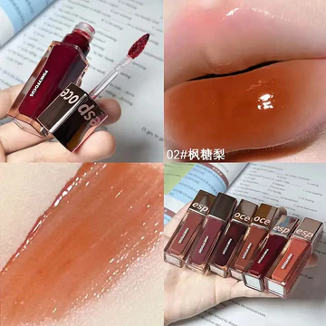Màu cam Bóng Son Bóng Son Bóng Lâu Dài Dưỡng Ẩm Trong Suốt Son Môi Son Môi Môi Tint Mỹ Phẩm