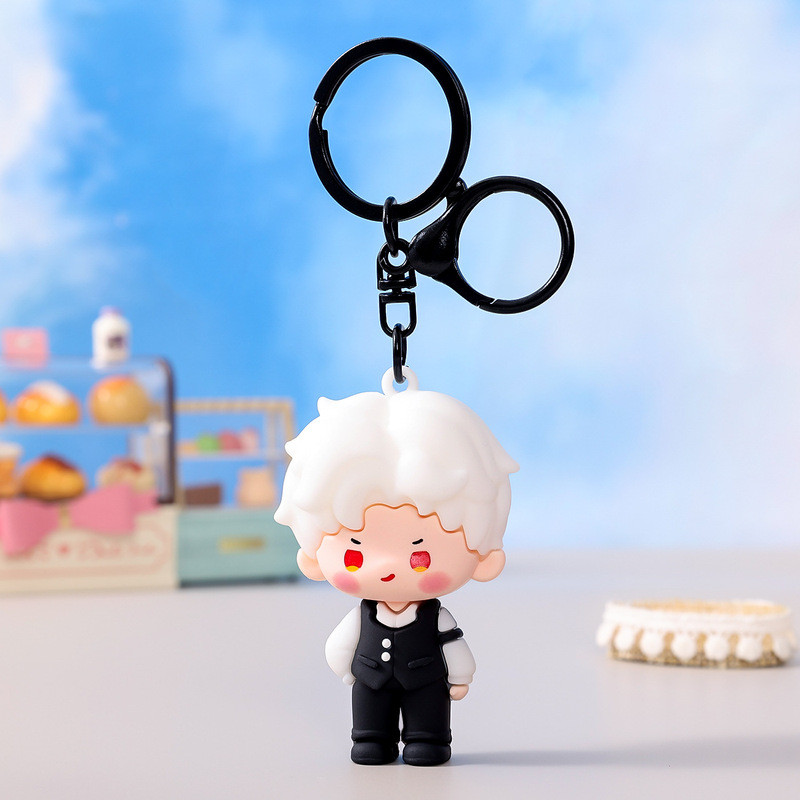 Móc khóa hình Chibi Love and Deepspace – Mặt dây chuyền nhân vật Mini 3D dễ thương, Phụ kiện quyến rũ & quà tặng túi Anime