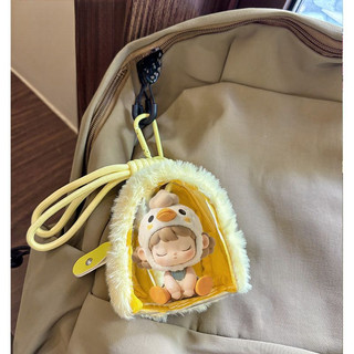 Mặt dây chuyền itabag nữ màu macaron sang trọng bằng nhựa PVC trong suốt
