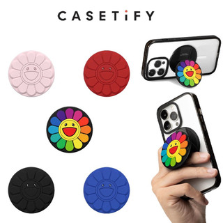 Giá đỡ từ tính chất lượng cao Smile Sunflower Silicone cho IPhone Fold Hỗ trợ co giãn