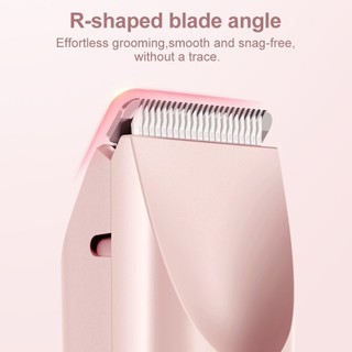 Đa chức năng Máy cạo râu điện nữ mới 2-trong-1,Tông đơ bikini, Chống nước IPX7, Lưỡi dao gốm kép, Máy cạo lông không đau