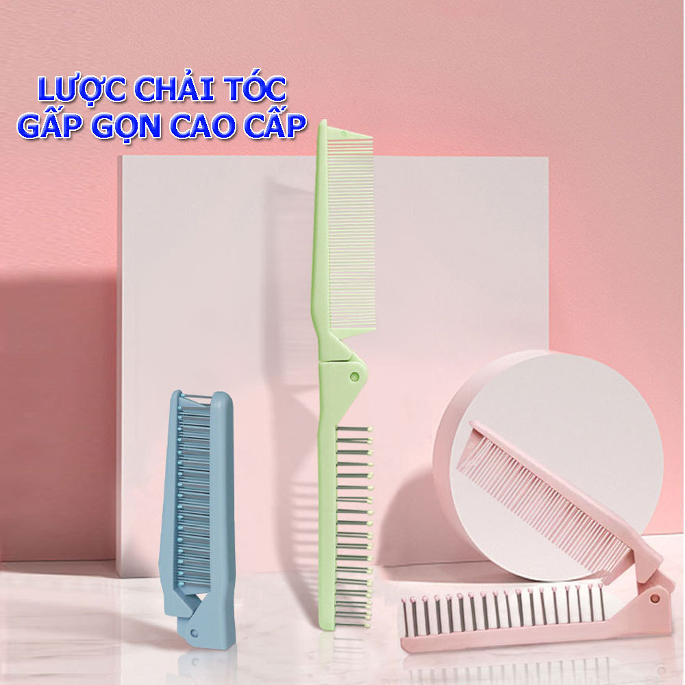 M7 Lược mini giá tốt, lược chải tóc gấp gọn bỏ túi xinh xắn giành cho tóc xoăn tóc dài có chải  MALAN