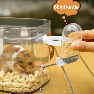 [DANDELION] Du Lịch Động Vật Nhỏ Chuột Lang Lồng Tàu Sân Bay Cho Hamster HedgehoceStorage Bình Nước 360° Hộp đựng hộp thoáng khí trong suốt