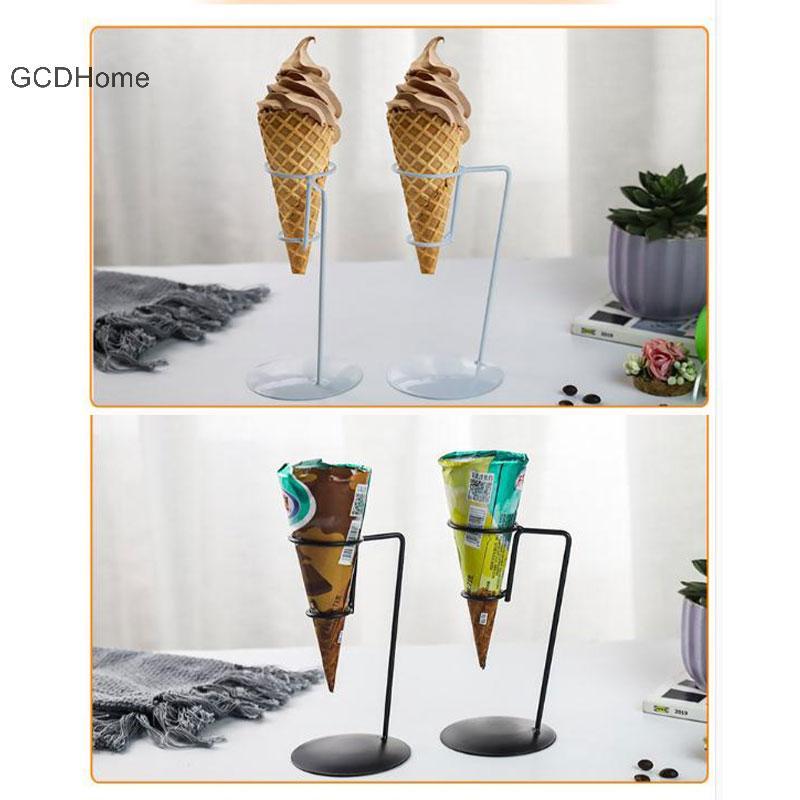 GCDHome Ice Cream Cone Display Stand Đám cưới sinh nhật với giá đỡ bỏng ngô có thể tái sử dụng HOT