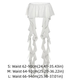 Váy Mini Tua Rua Dài Style Y2K Thắt Lưng Xù, Thời Trang Gợi Cảm Cho Dạo Phố