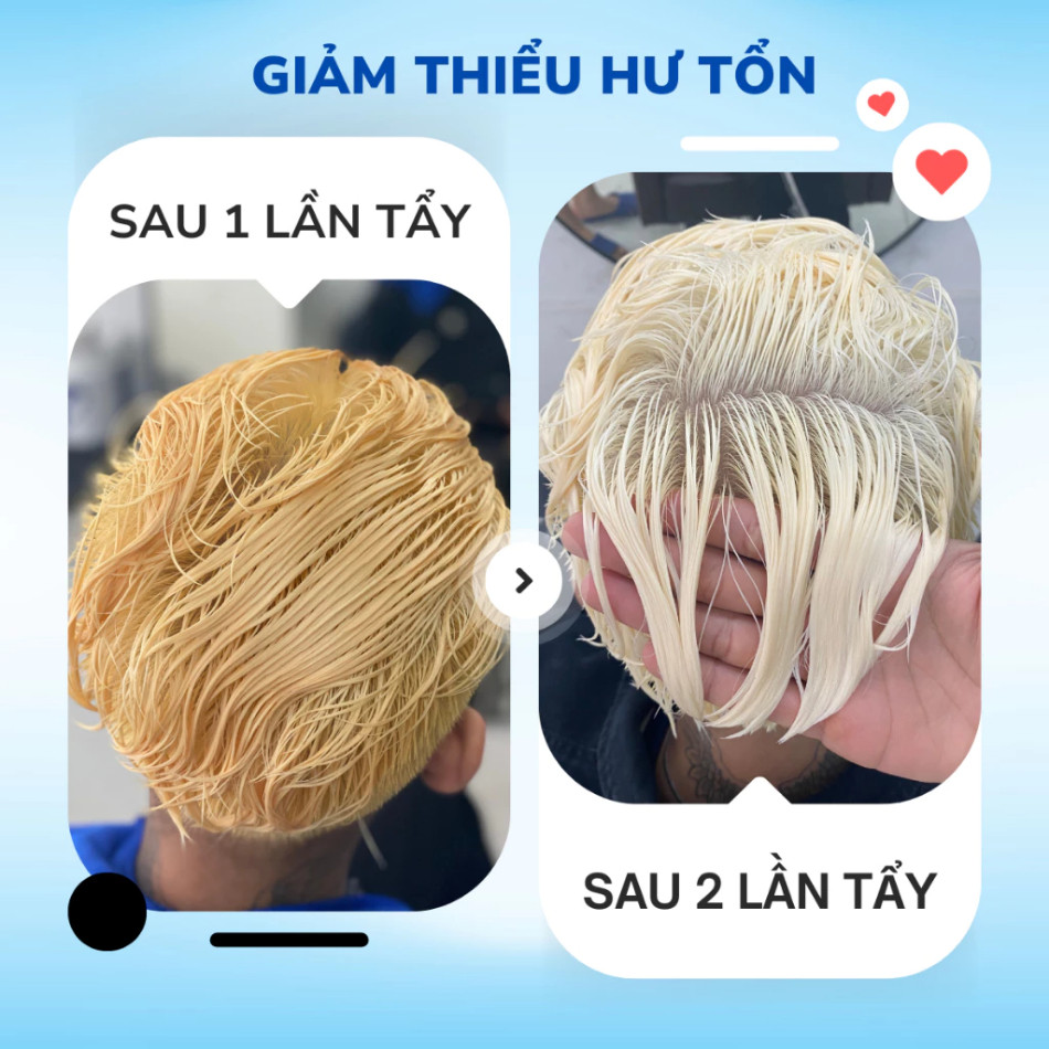 Thuốc tẩy tóc Promax, Bột tẩy tóc cao cấp không xót da đầu, lên tone nhanh, không hư tóc | Trunghair
