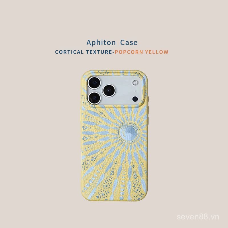 Ốp Điện Thoại Thích Hợp Cho iPhone 11 12 13 14 15 16 17 Pro max Plus Air Blue Sun Totem Vỏ Bảo Vệ Chống Sốc Bao Gồm Tất Cả XN26