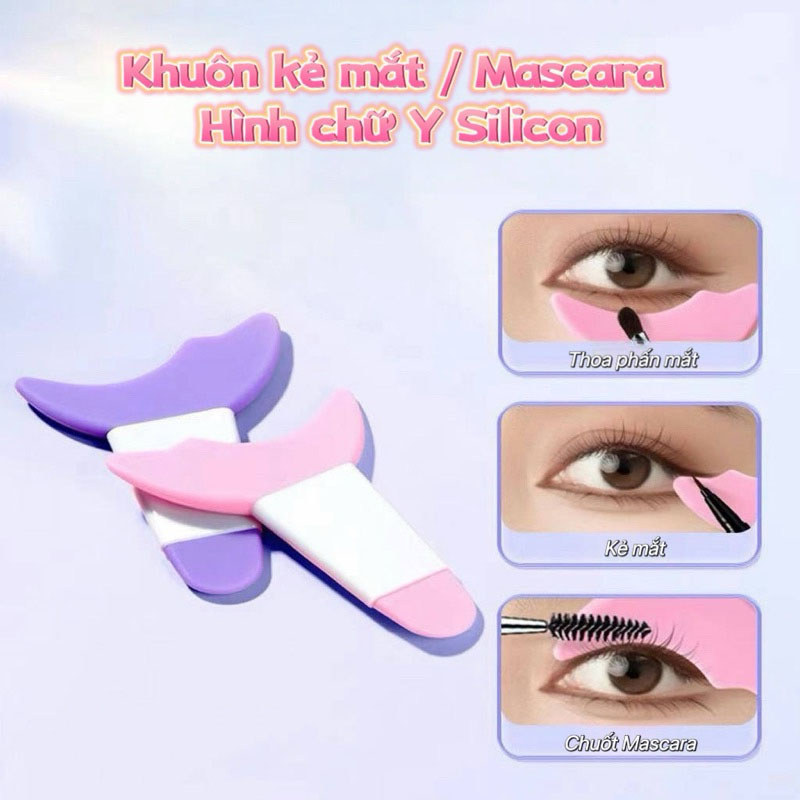 M7 Khuôn Kẻ Mắt /Hình Chữ Y Bằng Silicon Mềm Có Thể Tái Sử Dụng Cho Người Mới Bắt Đầu MALAN