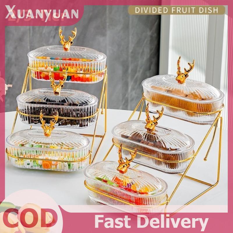 XUAN 2 / 3 Tầng Bát Trái Cây Khay Phục Vụ Bộ Buffet Trái Cây Khô Salad Khay Có Giá Phục Vụ Khay Cho Đảng VN