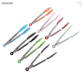 Tutu 1Pc 7inch Thép Không Gỉ Kẹp Thực Phẩm BBQ Nướng Bít Tết Kẹp Thực Phẩm Chống Trơn Trượt Tay Cầm Bánh Mì Tông Đảng Nhà Bếp Phụ Kiện Nấu Ăn VN