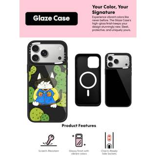 CASECASE X Cat travel Case Chống Trầy Xước Từ Hút Kính Dành Cho IPhone 17 Air 16 15 14 Pro Max Plus Ốp Lưng Cứng Có Hộp Khắc logo