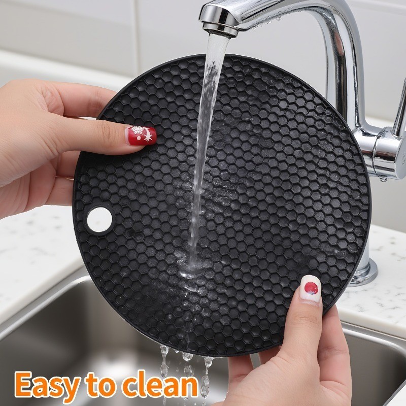 1 / 2 Cái Nhà Bếp Silicon Trivet Thảm Nồi Giá Đỡ / Chống Trượt Chịu Nhiệt Mặt Bàn Thảm