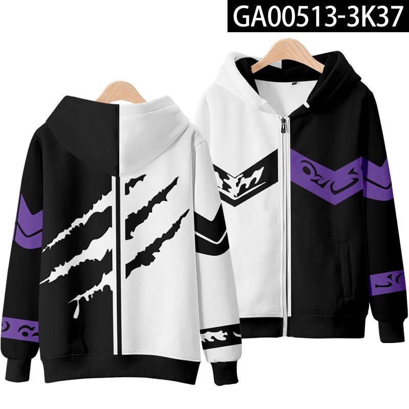 Áo hoodie nam với họa tiết hình hoạt hình 3D, size từ XXS đến 6XL