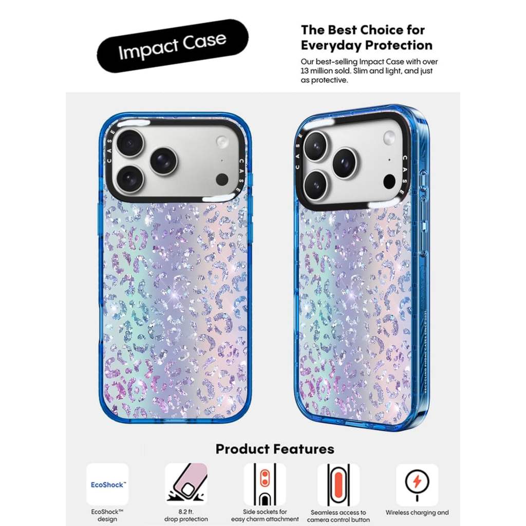 CASECASE X Nhiều Màu Sắc Kim Cương Bầu Trời Màu Xanh Trong Suốt Cứng Hút Từ Tính Tác Động Dành Cho Apple IPhone 12 13 14 15 16 17 Pro Max Air Plus Có Hộp