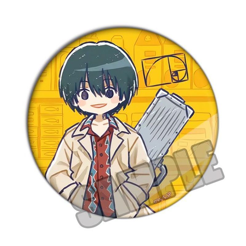 SAKAMOTO DAYS Anime Huy Hiệu 58mm - Trâm cài kim loại dễ thương hình Asakura Shin cho túi xách và quà tặng