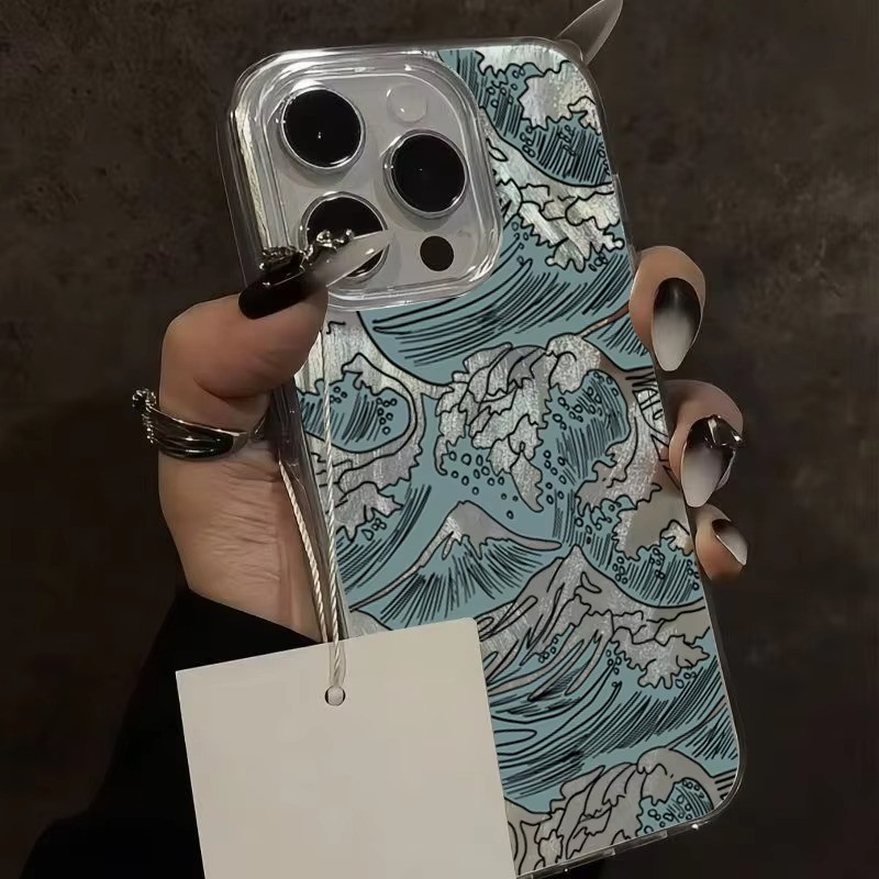 Dành Cho Realme C63 C65 C35 Note 60 50 C67 C55 C53 C51 C15 5i C21Y C11 C25 8 8i 6i 5 10 C20 5S C33 C30 Phong Cách Văn Học Nhật Bản Sợi Lông Vũ Cứng Chống Sốc