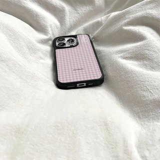Ốp Điện Thoại Thích Hợp Cho iPhone 11 12 13 14 15 16 17 Pro max Plus Air Black Frame Tiếng Anh Lưới Hồng Chống Sốc Vỏ Bảo Vệ Chống Sốc Bao Gồm Tất Cả P53H