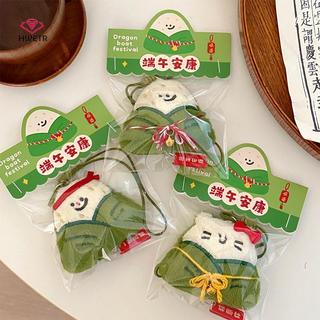 HWETR Vui Vẻ Dễ Thương Zongzi Búp Bê Mặt Dây Chuyền Sáng Tạo Hoạt Hình Sang Trọng Búp Bê Móc Khóa Dành Cho Nữ Cô Gái Ba Lô Phụ Kiện Trang Trí Ngày Lễ Quà Tặng Mới