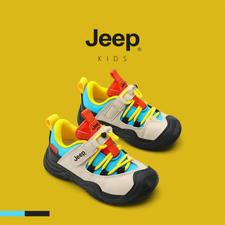 JEEP Giày thể thao lưới trẻ em, đế mềm thoáng khí, phong cách mới 2025, phù hợp bé trai bé gái