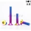 TC4-Titanium Chất liệu hợp kim Đầu chìm Bộ bát vít Torx bên trong Vỏ máy đầu phẳng Dây vít sửa đổi xe máy M4M5M6M8