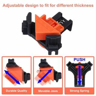 Bộ Kẹp Gỗ 4 Cảo Kẹp Góc Vuông 90 Độ, Vam Kẹp T, Dành Cho Nông Nghiệp
