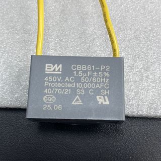 Tụ điện mồi BM 450VCBB61P2 Loại S3 chịu nhiệt độ với quạt cáp Dòng đa năng BM Baming Tụ điện 450VCBB6120251110