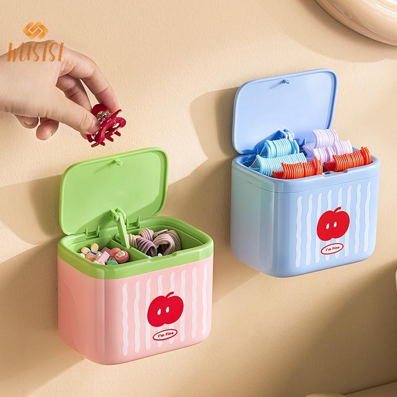 Hộp đựng bông Qtip có nắp, tổ chức lưu trữ phòng tắm, hộp đựng trang điểm mới