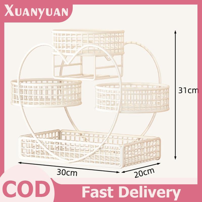 XUAN 1 Dụng Cụ Sắp Xếp Mỹ Phẩm Bằng Kim Loại Trơn Nhẹ -Tò Trang Điểm Giá Để Đồ Trang Điểm Hiện Đại Vanity Để Bàn Kệ VN