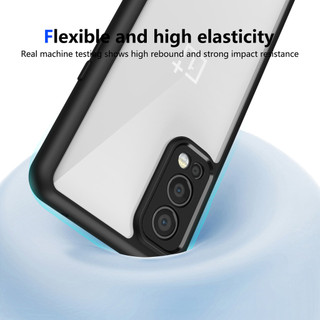 Dành Cho OnePlus Nord 2 5G Ốp điện thoại Cứng Trong Suốt Mặt Sau Aryclic Khung Silicon Mềm Chống Rơi Chống Sốc Mỏng Bao
