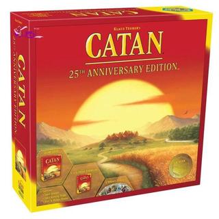 Catan Board Game Phiên bản kỷ niệm 25 năm - Trò chơi thẻ đồ chơi giải trí giáo dục