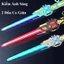 Oldlaiben - Kiếm Ánh Sáng Lazer Phiên Bản 2, Đầu Xoay 360 Độ, Phóng To Thu Nhỏ, Kiếm Cosplay Quà Tặng