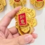 DONOVANQQ 2 Chiếc Cửa Gõ Tủ Lạnh, Phong Cách Trung Hoa 3D Lễ Hội Mùa Xuân Tủ Lạnh, Nhựa Sáng Tạo Mô Phỏng Miếng Dán Tủ Lạnh Quà Tặng