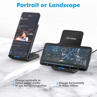 Đế nhanh không dây 30W Trendy New cho iPhone Samsung Xiaomi Thuận lợi sạc đứng thời trang