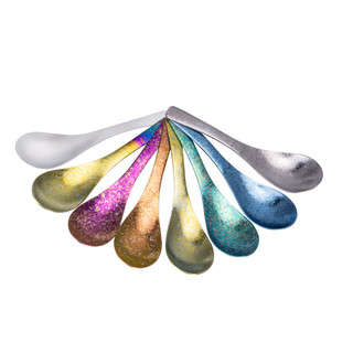 Bounded Voyage Titan Thìa Cắm Trại Du Lịch Cơm Súp Thìa Có Thể Tái Sử Dụng Ngoài Trời Dao Kéo Nhẹ Flatware Bộ Đồ Ăn Di Động