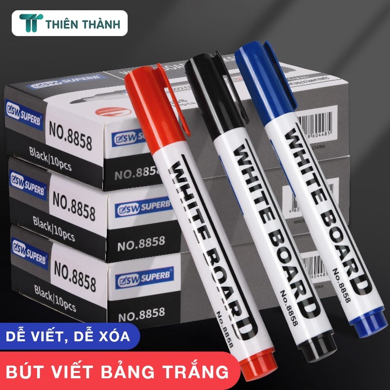 Combo Bút Lông Viết Bảng Trắng - Mực Ra Đậm, Không Lem, Bám Mực Tốt Sử Dụng Văn Phòng & Trường Học