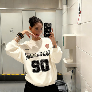 áo sweater basic nữ đen âu mỹ girl phố mùa đông áo dài tay nỉ eleclassm