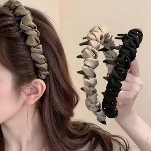 Bờm làm phồng tóc Hottrend Bọc Vải Satin Kiểu Pháp Cho Nữ Cao Cấp Thời Thượng Chất Liệu Cao Cấp MOCA VN
