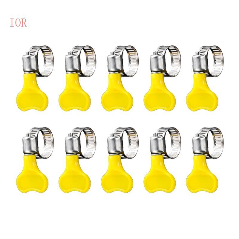 IOR 10lots Kẹp ống thép không gỉ đa năng cho kết nối khí nước Tay cầm an toàn 13 phạm vi đường kính 19mm