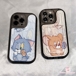 Ốp Lưng Cho Iphone 12 14 17 15 13 11 Pro Max Air X XR XS Max 15 8 14 7 Plus SE Ngộ nghĩnh Graffiti Dễ Thương Tom Jerry Cặp Đôi Trong Suốt Dày Bìa Mềm