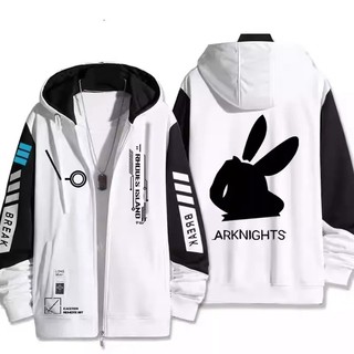 Áo khoác anime Arknights Amiya, dây kéo, size XXS-6XL, unisex