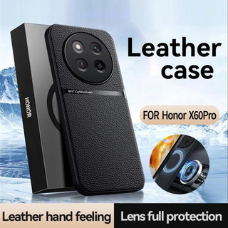Bao Da Cho Honor X9c 5G Xe Từ Tính Giá Đỡ Sạc Không Dây Silicon Bảo Vệ Vỏ Điện Thoại Cứng HonorX9c