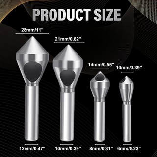 HL Coated Countersink Khoan Bit Tốc Độ Thép Xây Dựng Mạnh Chamfer Dụng Cụ 4 Chiếc Cho Chế Biến Gỗ Kim Loại